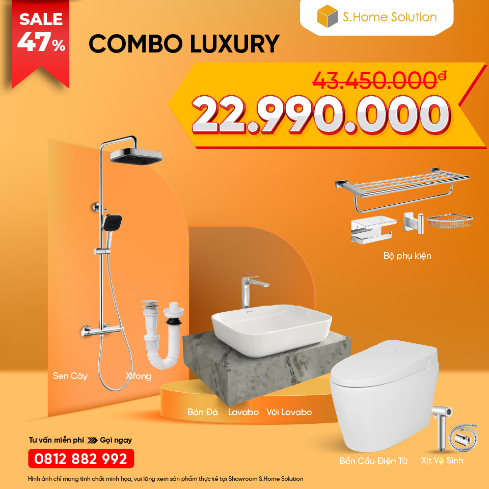 Combo Phòng tắm Thời Thượng 22990k