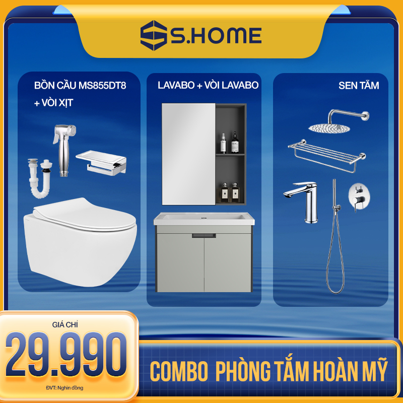 Combo Hoàn Mỹ thiết bị phòng tắm 29990K
