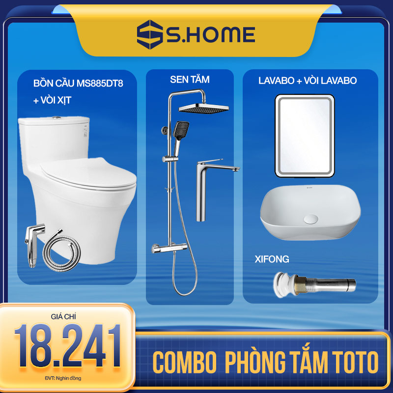 Combo Phòng Tắm - Bồn cầu TOTO chỉ 4.990k