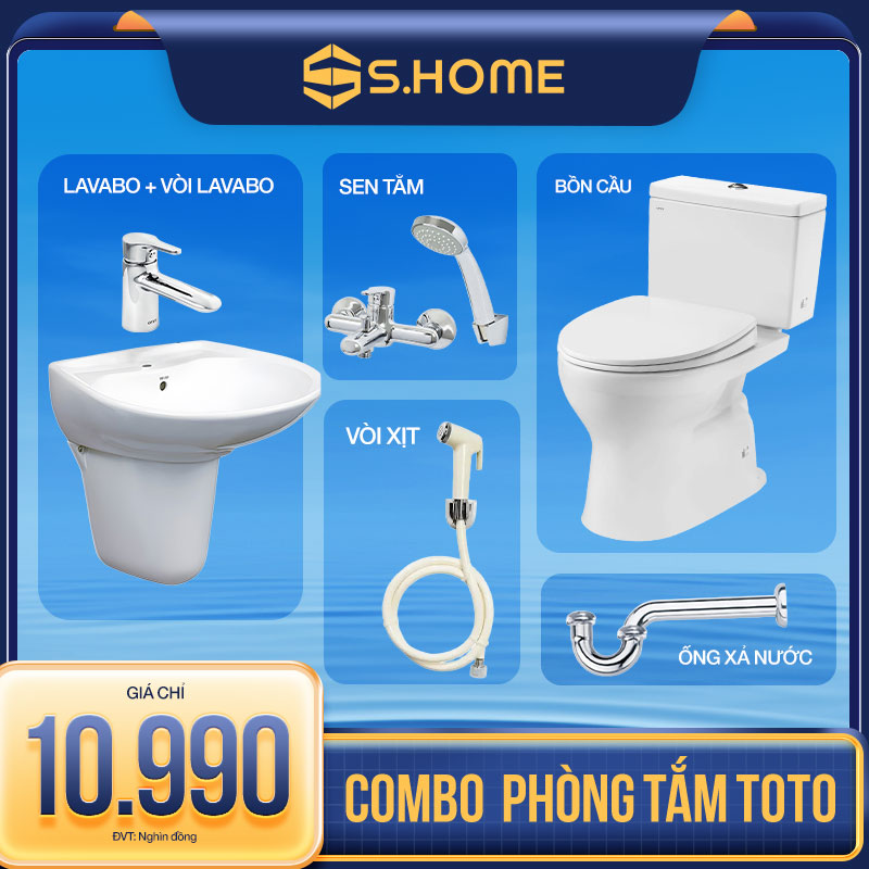 Combo thiết bị vệ sinh Toto giá chỉ 10990k