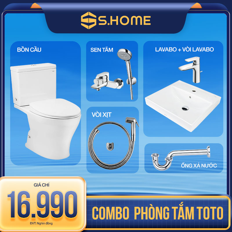 Combo thiết bị vệ sinh Toto giá 16990k