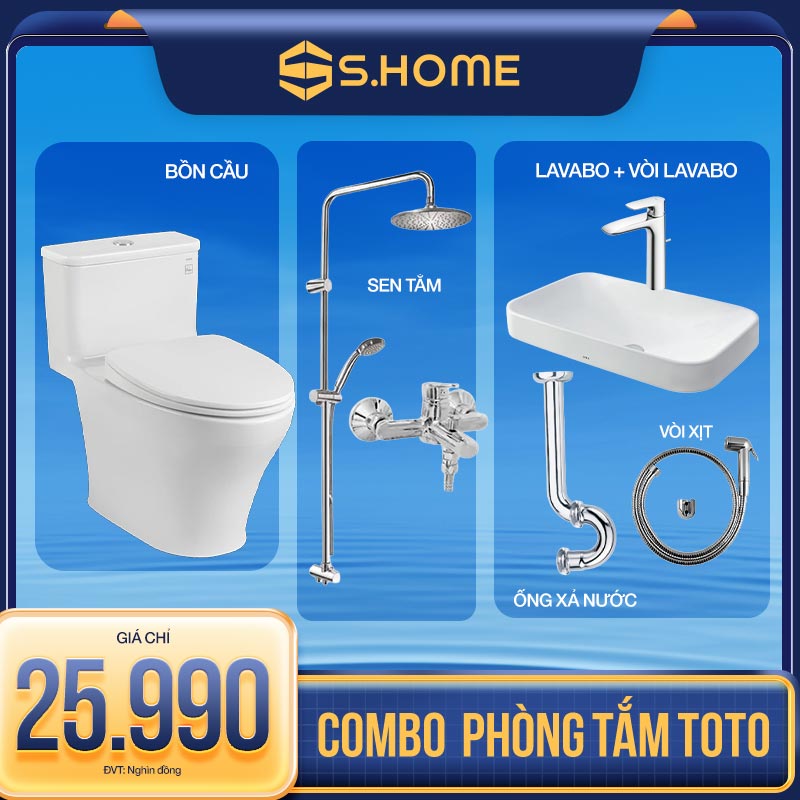 Combo thiết bị vệ sinh Toto giá 25990k