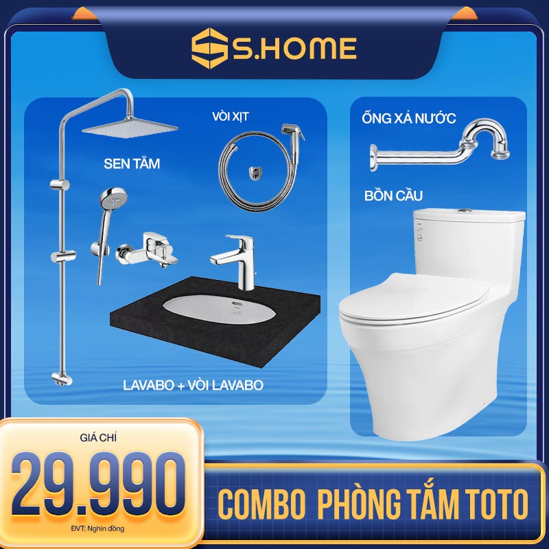 Combo thiết bị vệ sinh Toto giá 29990k
