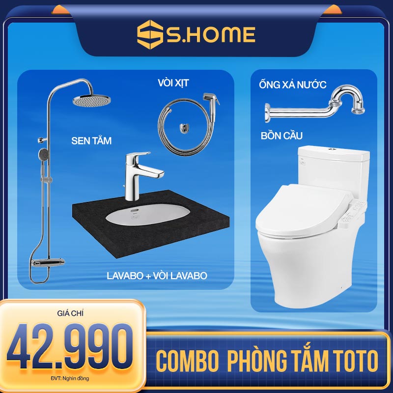 Combo thiết bị vệ sinh Toto giá 42990k
