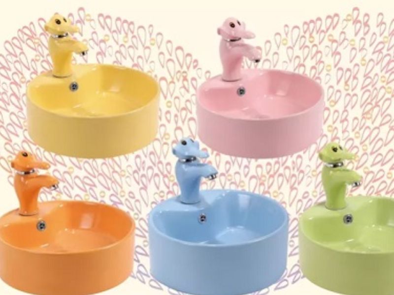 Lavabo trẻ em đặt bàn (dương bàn)