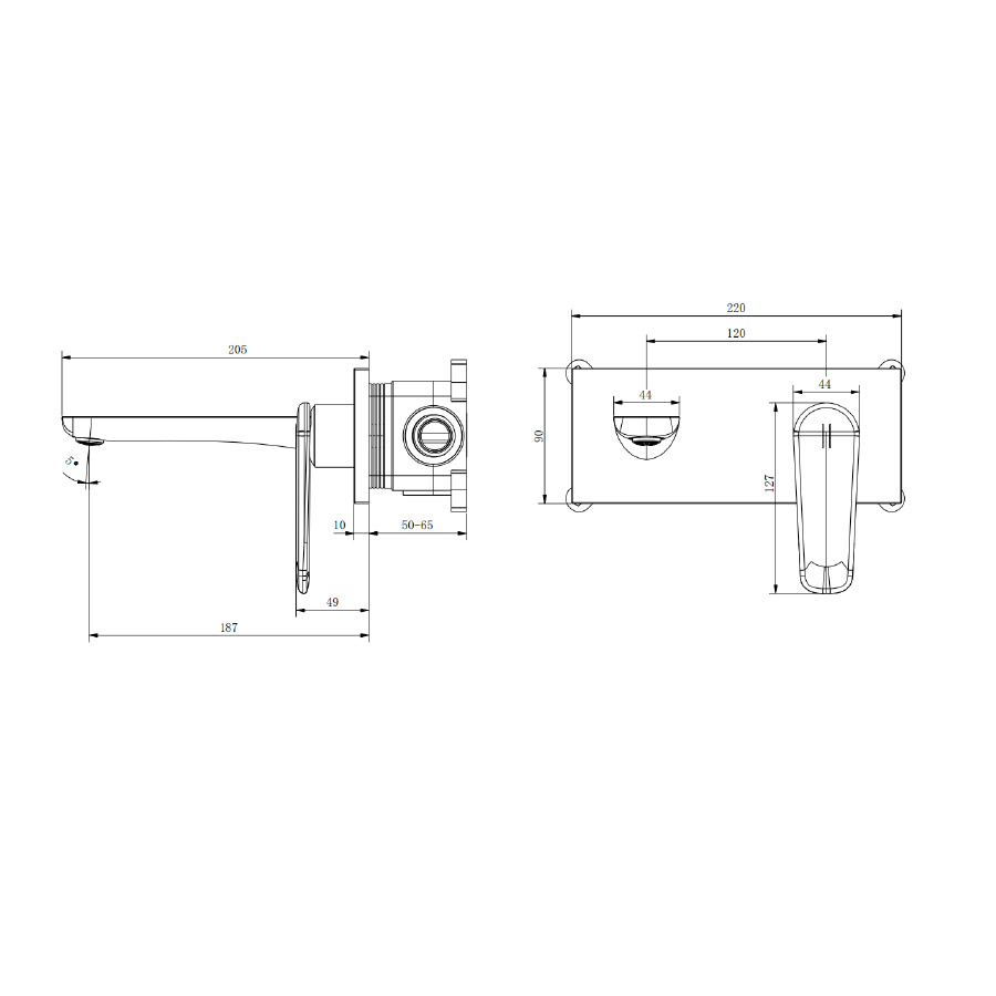 bản vẽ Vòi lavabo DeMuhler ML616002