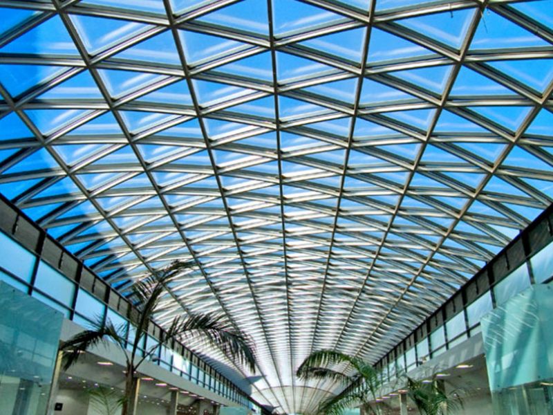 Mái canopy bằng kính