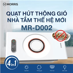 Quạt Hút Mùi Thông Gió Nhà Tắm Morris MR-D002