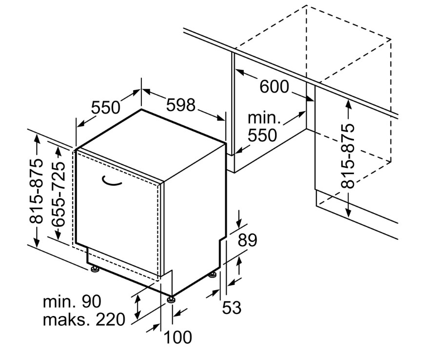 Máy Rửa Chén Âm Tủ BOSCH SMV6ZCX16E |Serie 6 chính hãng
