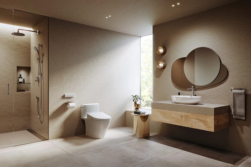 Đối với nhà vệ sinh lớn trên 5m²