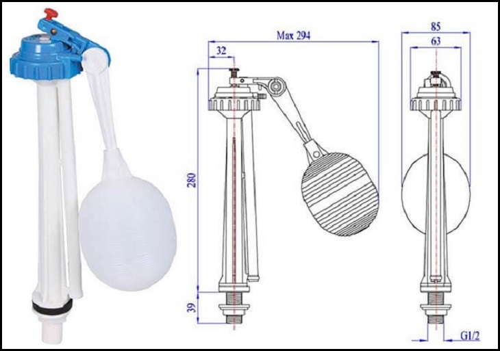 Cách chỉnh phao bồn cầu