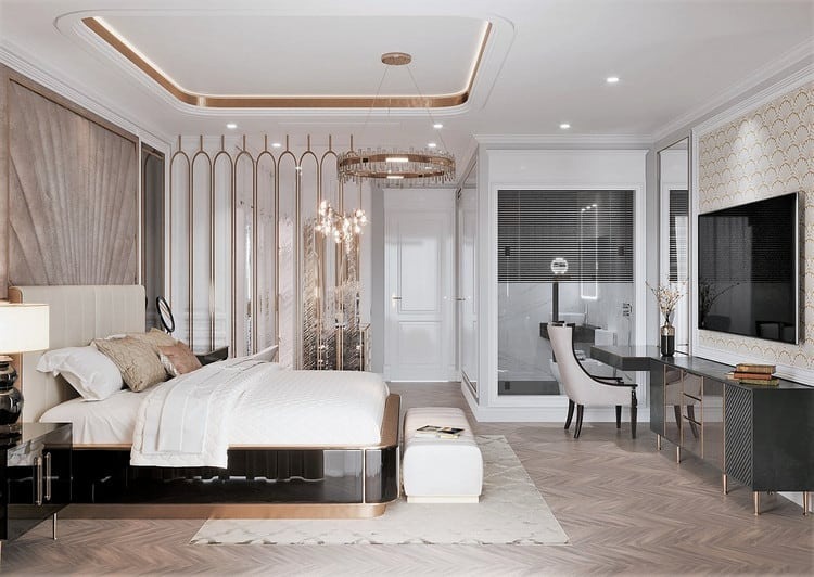 Có nên xây nhà vệ sinh trong phòng ngủ không? Ưu nhược điểm