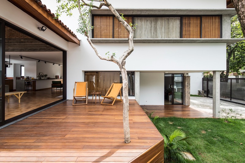 Mái hiên cố định