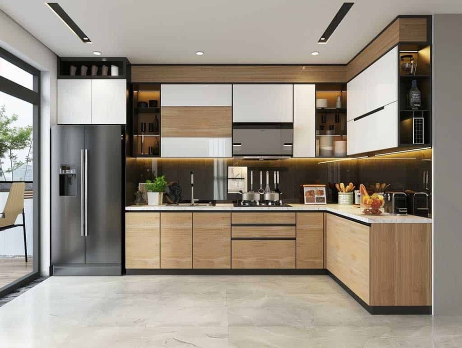 25+ mẫu tủ bếp đẹp hình chữ L thịnh hành hiện nay 25+ mẫu tủ bếp đẹp hình chữ L thịnh hành hiện nay