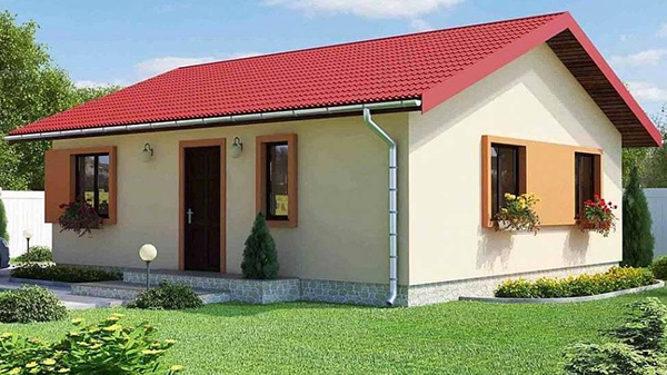 Mẫu nhà cấp 4 mái tôn
