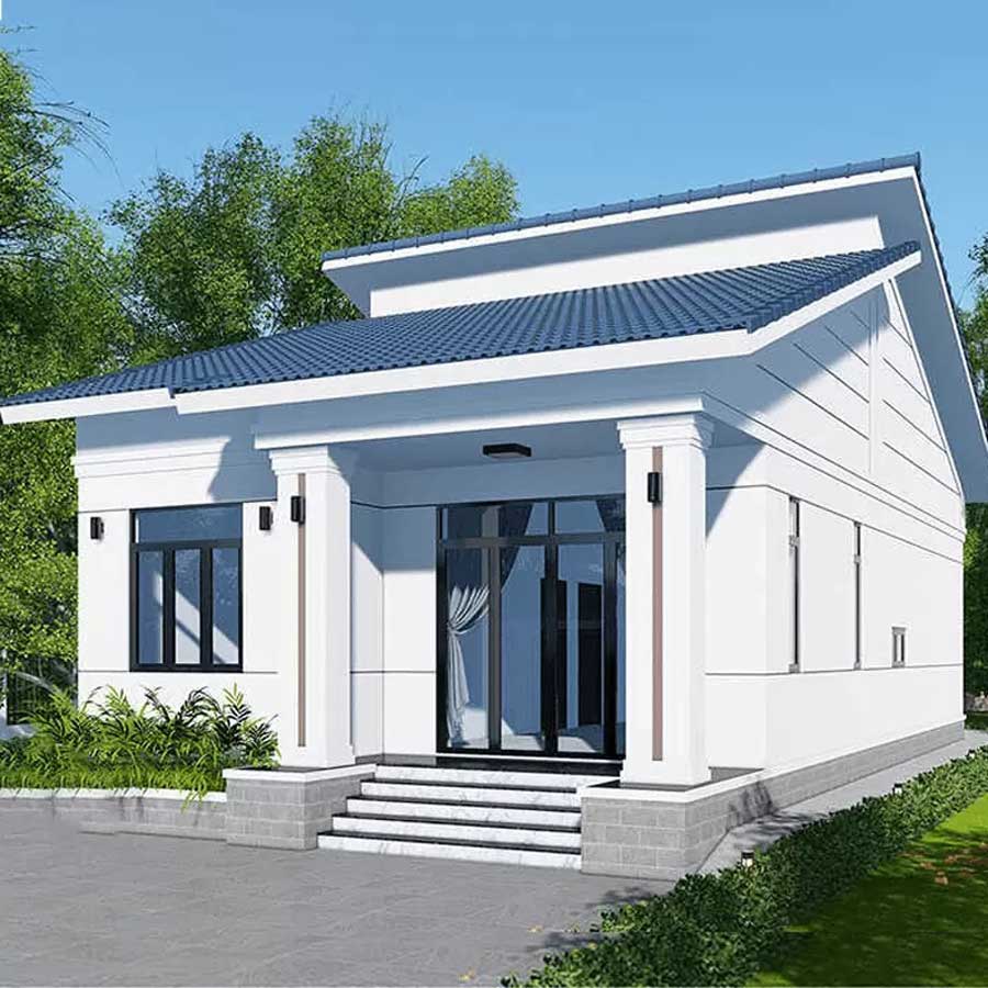 Mẫu nhà ống cấp 4 mái tôn