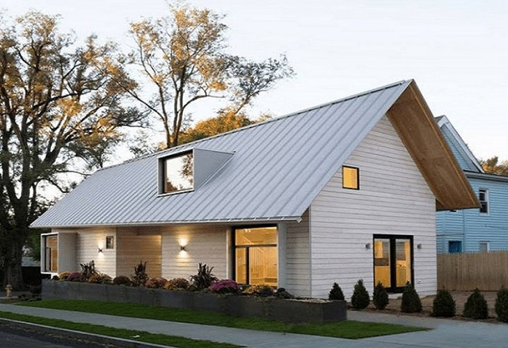 Mẫu nhà cấp 4 đẹp 5x15 mái tôn