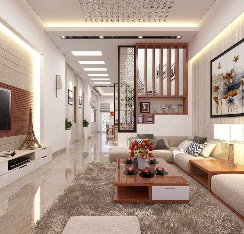 Mẫu phòng khách vừa (15–25m²)