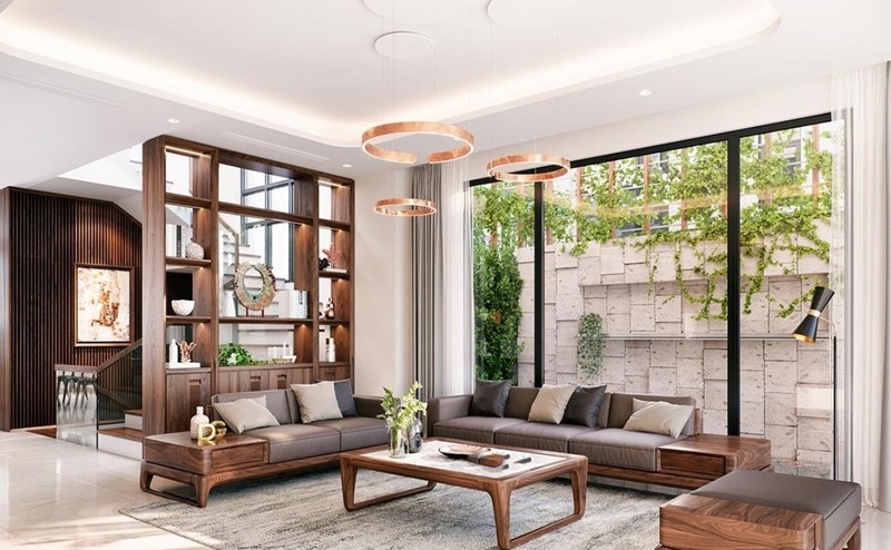 Mẫu phòng khách rộng (trên 25m²)