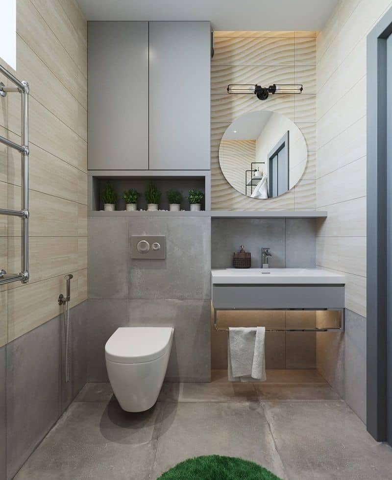 thiết kế phòng tắm 4m2
