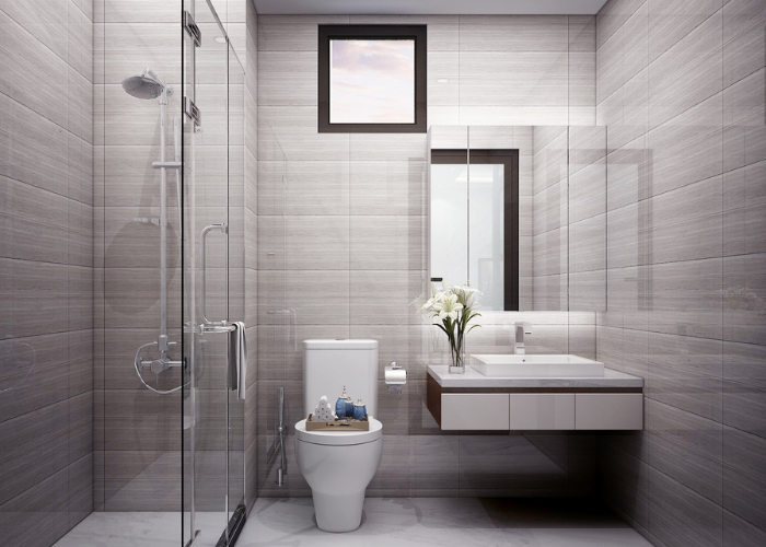 thiết kế phòng tắm 4m2