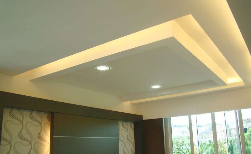 Trần thạch cao kết hợp đèn LED âm trần