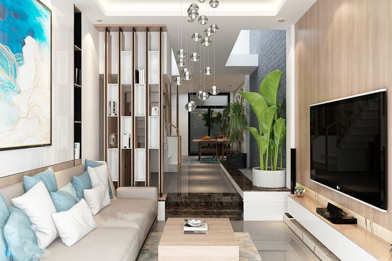 Mẫu vách ngăn hiện đại cho nhà phố – nhà ống