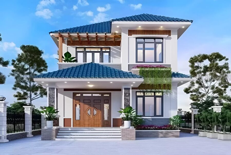 Xây nhà 2 tầng 80m2 hết bao nhiêu tiền? Bảng giá chi tiết 2025